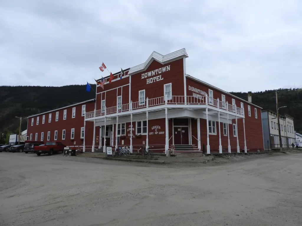 Canada Yukon historie Dawson City Downtown Hotel
