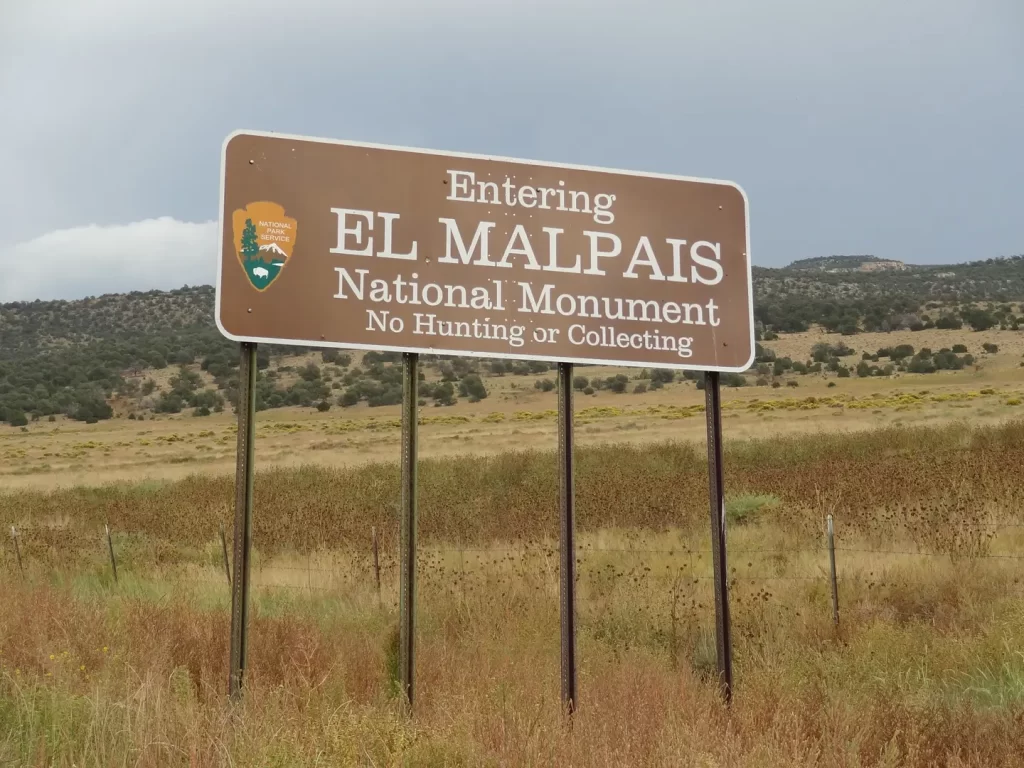 USA New Mexico natuur El Malpais sign